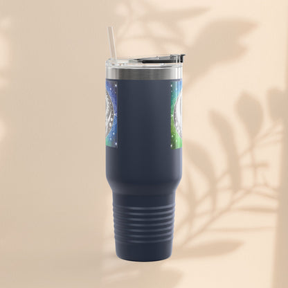 Galaxy Dragon Insulated Travel Mug - 40oz Eco-Friendly Water Bottle, Perfect for Camping, Road Trips, Gifts for Him/Her, Motivational Cup