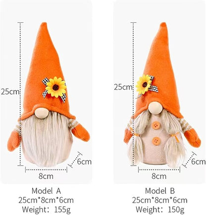 Gnomes Plush Decorations,Fall Decor Fall Gnome Plush Decoration for Home,Handmade Swedish Tomte Doll Mr and Mrs Scandinavian Gnomes,Fall Home Decor Thanksgiving Gnome Table Decorations,Girl