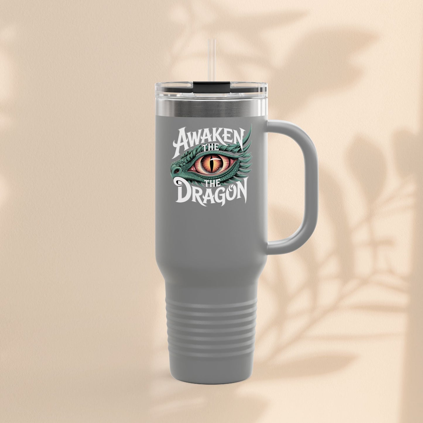Dragon Insulated Travel Mug | 40oz | Awaken The Dragon | Perfect for Coffee Lovers, Eco-Friendly Designs