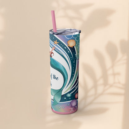 Mermaid Mother of the Bride Tumbler - 20oz Skinny Tumbler Wedding Gift for Mum of the Bride, Beach Wedding Bridal Party Favour
