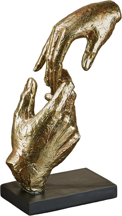 Loving Hands Table Sculpture - Modern Resin Sign of Love Home Decor
