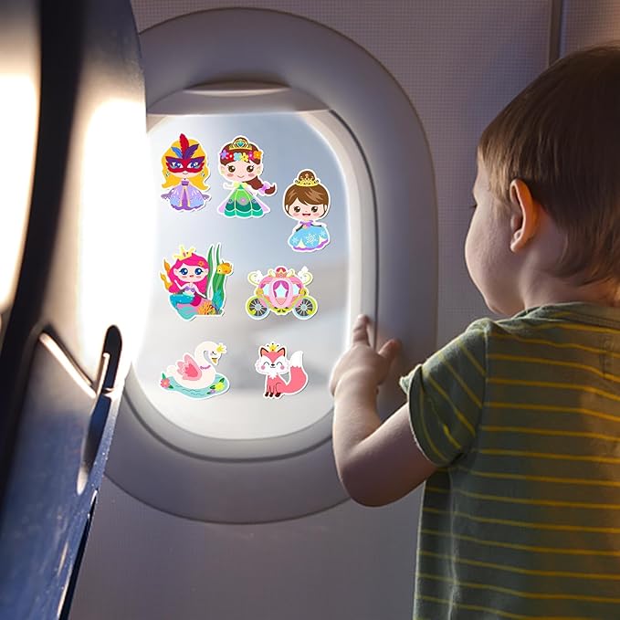 Animal Gel Window Clings for Kids – 21pcs | Thick Reusable Vinyl Stickers | Safari Jungle Animals for Bedroom Classroom Nursery & Party