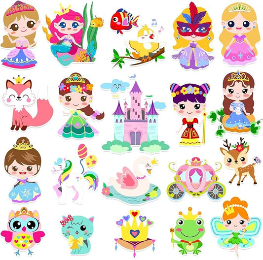 Animal Gel Window Clings for Kids – 21pcs | Thick Reusable Vinyl Stickers | Safari Jungle Animals for Bedroom Classroom Nursery & Party
