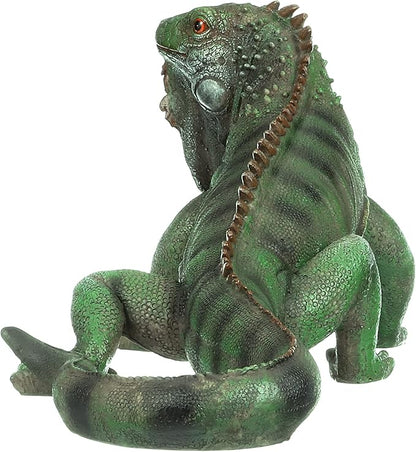 Iggy the Iguana Garden Statue - Large Colorful Hand-Painted Reptile Decor for Lawn, Patio, Porch, and Indoor-Outdoor Display