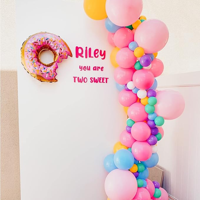 Pink Balloon Garland Kit – 130pcs | 4 Sizes 5" 10" 12" 18" Natural Latex | Birthday Baby Shower Wedding Bachelorette Party Decorations