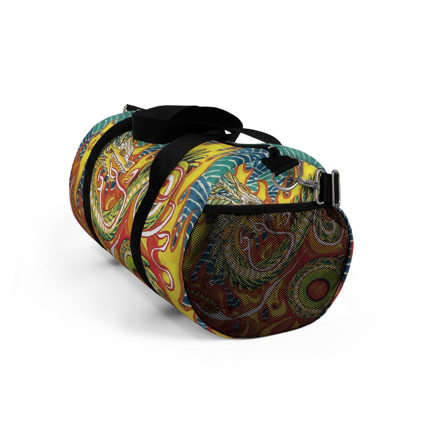 Dragon Swirl Duffel Bag – Fantasy Travel Gym Bag & Unique Weekender Gift