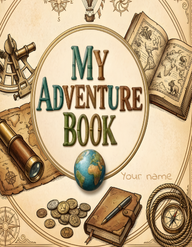 Personalized My Adventure Book | Custom Name A5 Travel Journal