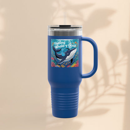 Feeling Whaley Good Insulated Travel Mug, 40oz