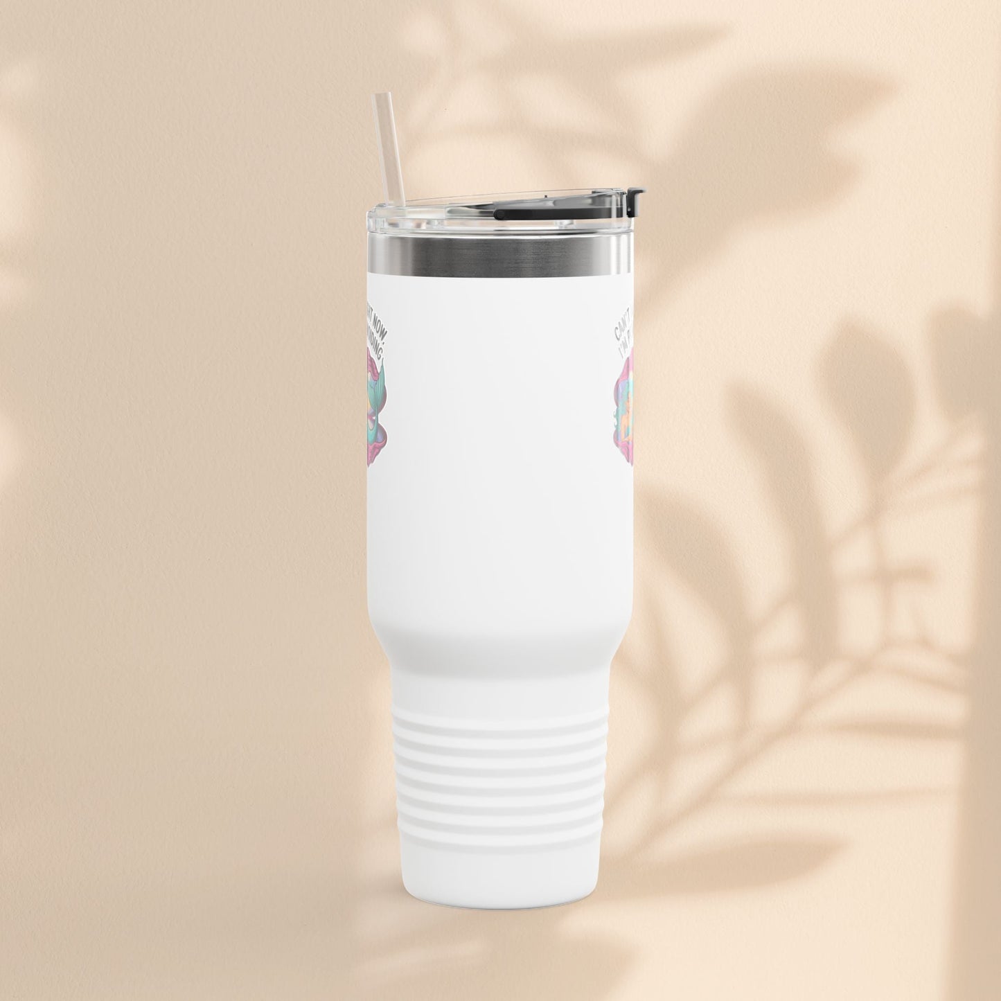 Fun Insulated Travel Mug for Introverts, 40oz People Avoiding Tumbler