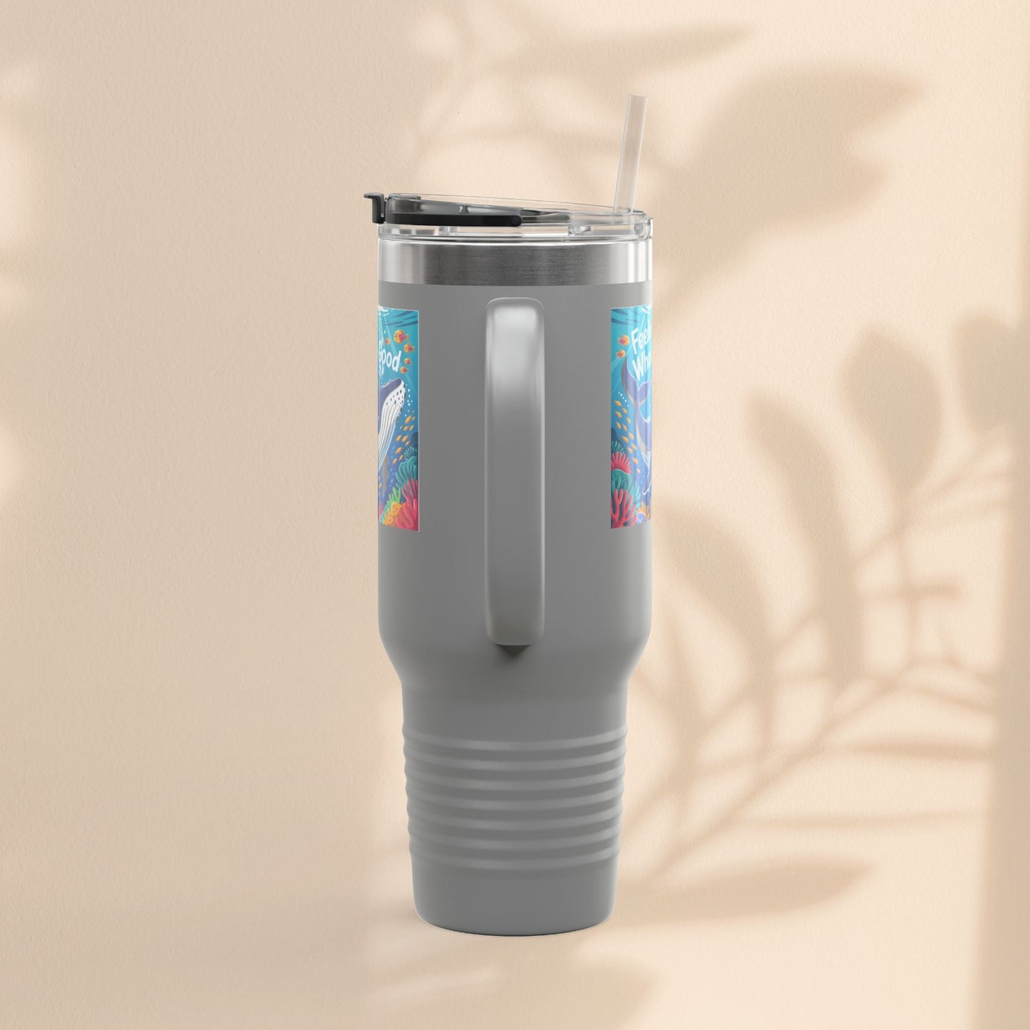 Feeling Whaley Good Insulated Travel Mug, 40oz