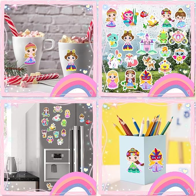 Animal Gel Window Clings for Kids – 21pcs | Thick Reusable Vinyl Stickers | Safari Jungle Animals for Bedroom Classroom Nursery & Party