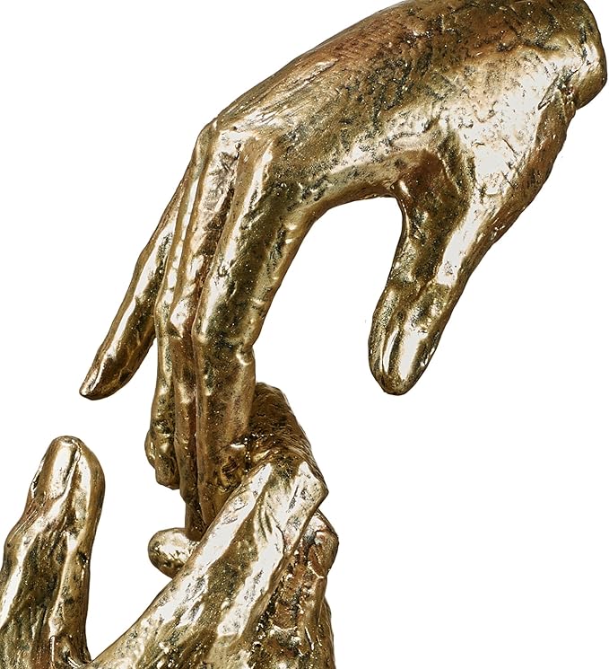 Loving Hands Table Sculpture - Modern Resin Sign of Love Home Decor