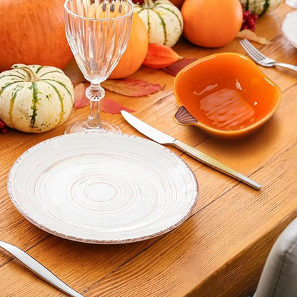 Fall Pumpkin Ceramic Ramekins, 6 oz, Set of 8 – Oven-Safe Mini Crème Brûlée & Baking Dishes for Dips, Sauces, Condiments & Snacks