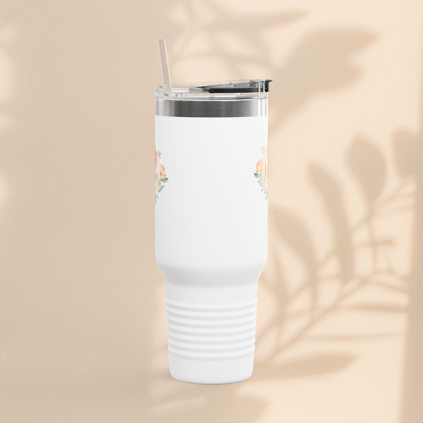 Floral Insulated Travel Mug for Moms - 40oz