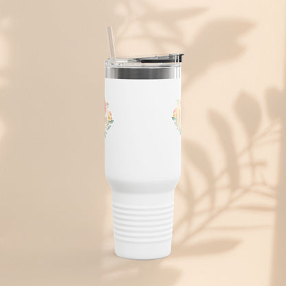 Floral Insulated Travel Mug for Moms - 40oz