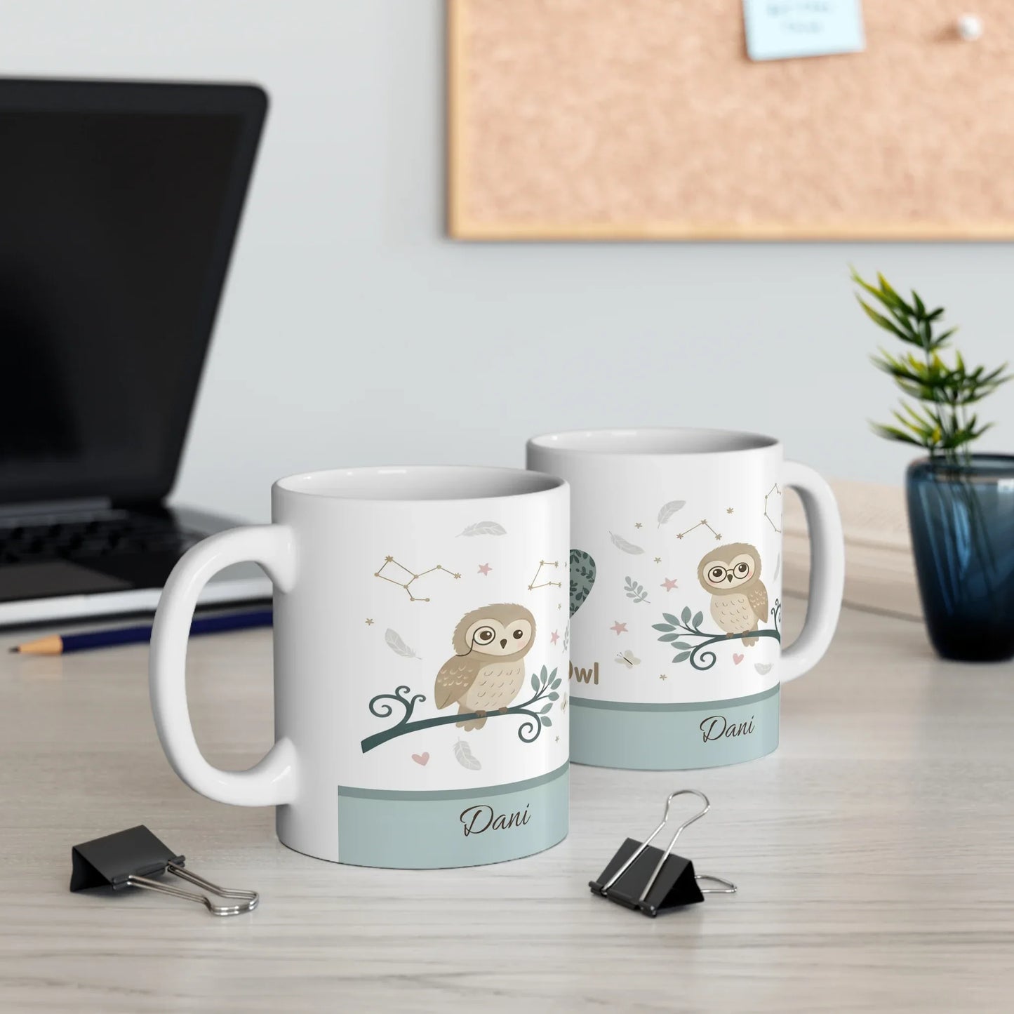 Night Owl Mug - Personalized Woodland Constellation Coffee & Tea Gift - Dream Dragons