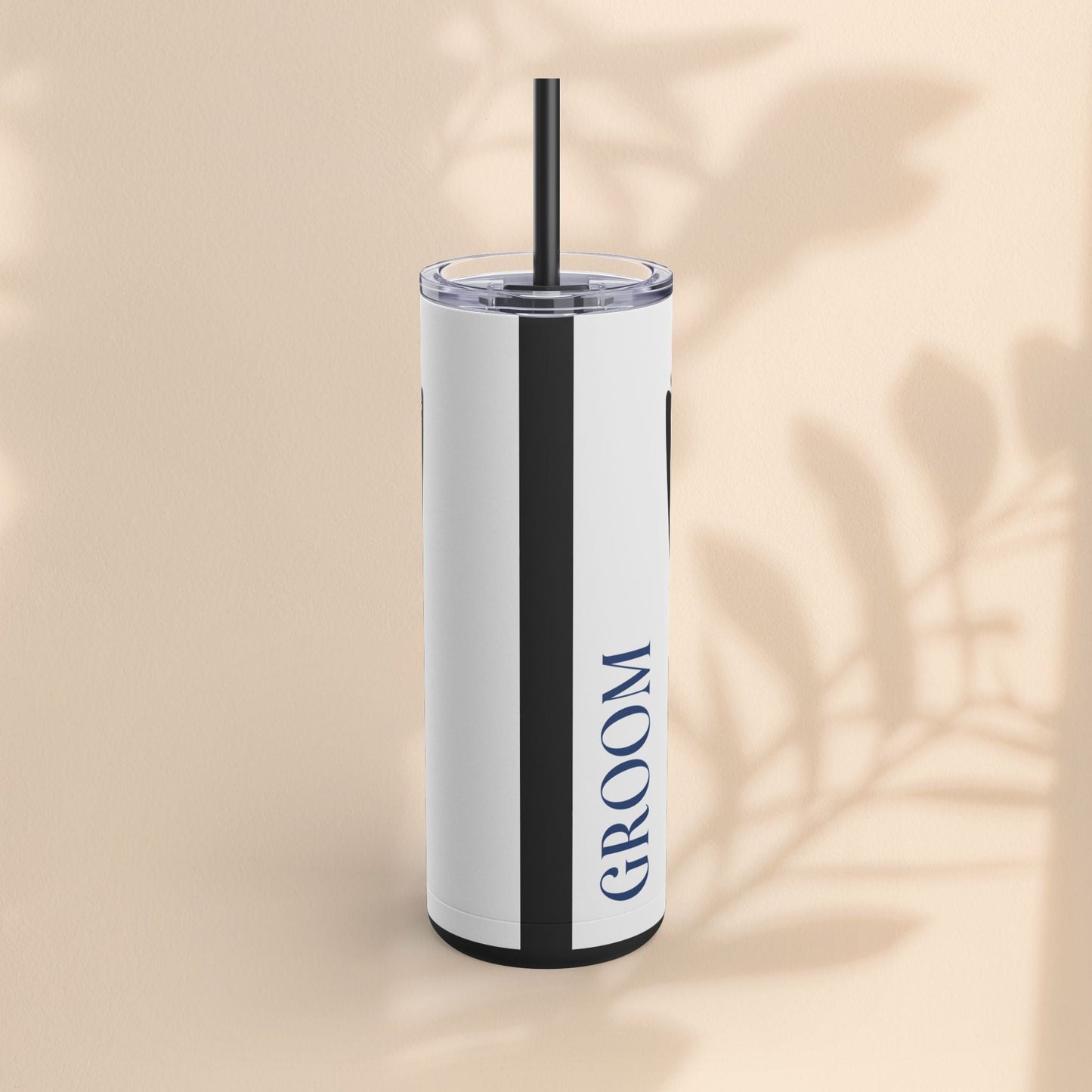 Groom Tuxedo Tumbler, Stylish Groom Tumbler for Weddings, Bachelor Parties, and Gifts, 20oz Matte Skinny Cup, Wedding Party Favor