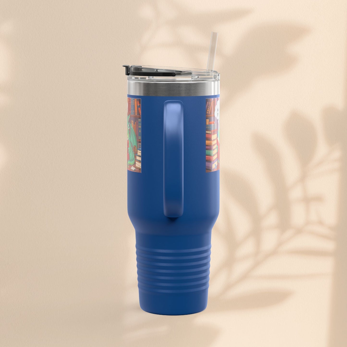 Colorful Insulated Travel Mug, 40oz | How Not To Burn Bridges - It's A Work In Progress - Perfect for Book Lovers, Gifts for Readers