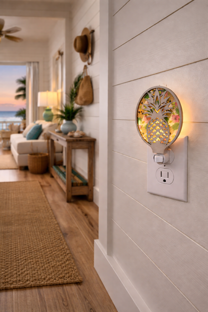 Pineapple Tropical LED Nightlight Coastal Night Light