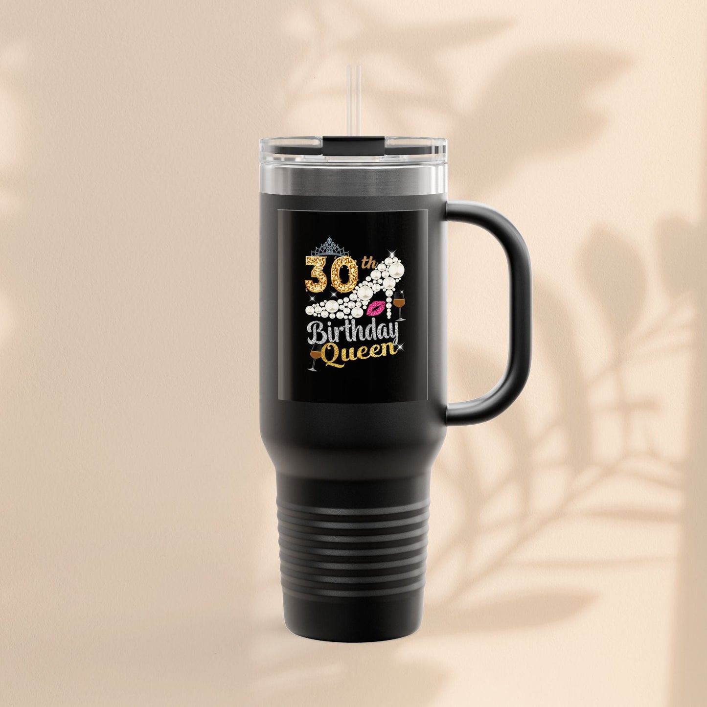 30th Birthday Queen Insulated Travel Mug | 40oz Tumbler for Celebrations, Gifts, and Parties | Stylish Drinkware for Her | Birthday [...]