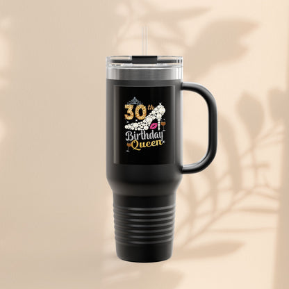30th Birthday Queen Insulated Travel Mug | 40oz Tumbler for Celebrations, Gifts, and Parties | Stylish Drinkware for Her | Birthday [...]