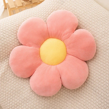 Flower-Shaped Plush Pillow – Cute Anime Cushion for Kids & Office