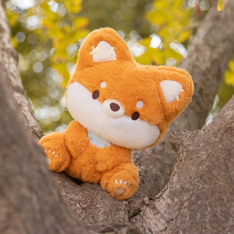 Kawaii Big Tailed Fox Plushie – Fluffy Soft Fox Stuffed Animal | 23cm Cute Fox Toy