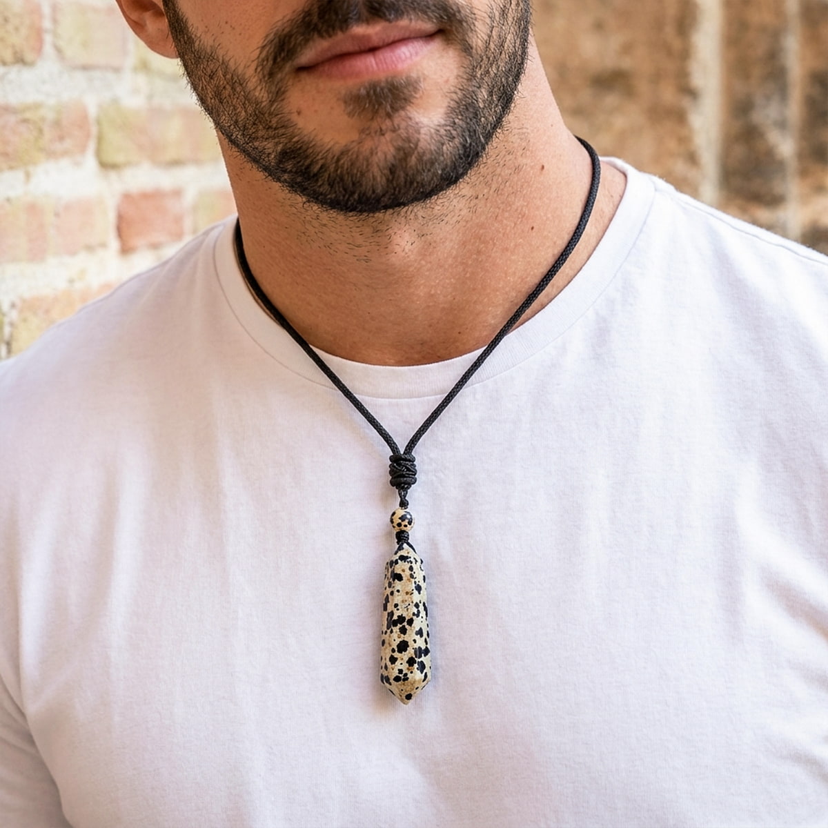 Dalmatian Jasper Pendant Necklace – My World Has Color Again