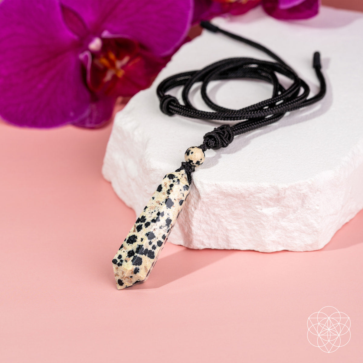 Dalmatian Jasper Pendant Necklace – My World Has Color Again