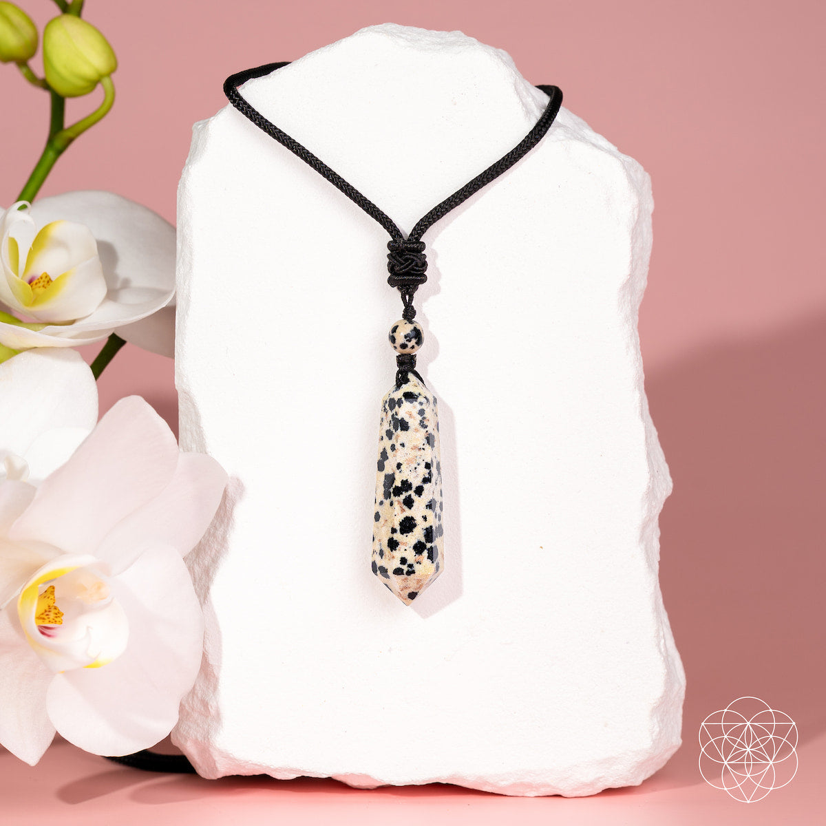 Dalmatian Jasper Pendant Necklace – My World Has Color Again
