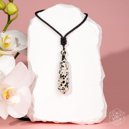 Dalmatian Jasper Pendant Necklace – My World Has Color Again