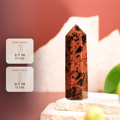 Mahogany Obsidian Point – Cut the Cord, Keep Your Fire