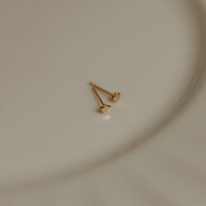 Mini Star Gold Vermeil Stud Earrings