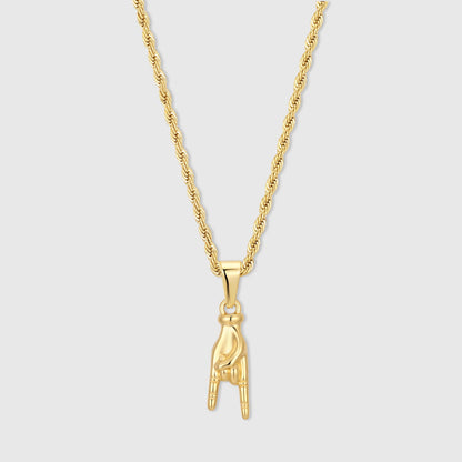 Italian Mano Cornuto Gold Pendant