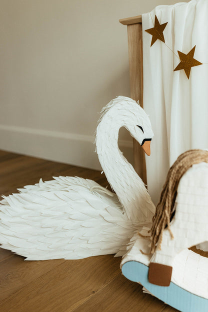 🦢 Swan Princess Piñata – Handcrafted Elegant Swan Piñata for Princess Parties, Baby Showers & Fairytale Celebrations