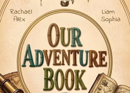Personalized Our Adventure Book | Family Names A5 Notebook