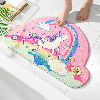 Kawaii Unicorn Car Floor Mat – Cute Polyester Auto Floor Cover | 40x60cm | 6 Designs