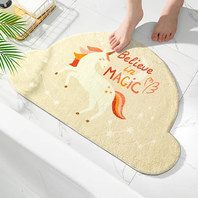 Kawaii Unicorn Car Floor Mat – Cute Polyester Auto Floor Cover | 40x60cm | 6 Designs