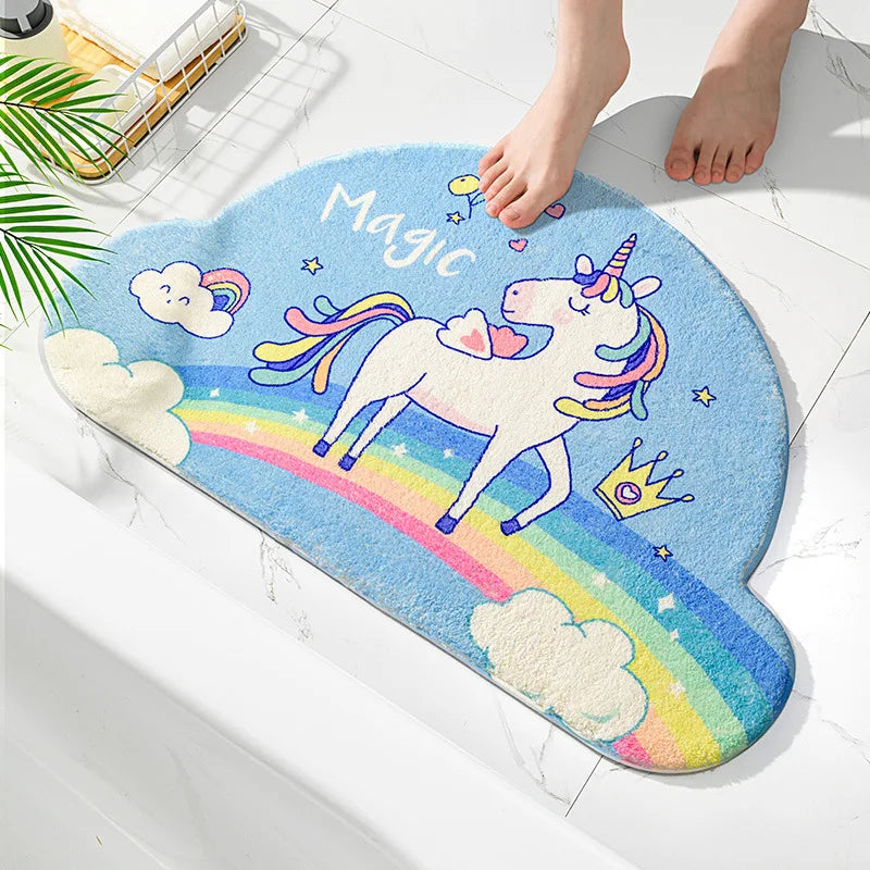 Kawaii Unicorn Car Floor Mat – Cute Polyester Auto Floor Cover | 40x60cm | 6 Designs