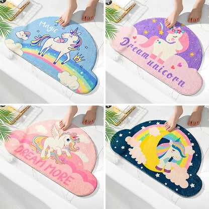 Kawaii Unicorn Car Floor Mat – Cute Polyester Auto Floor Cover | 40x60cm | 6 Designs