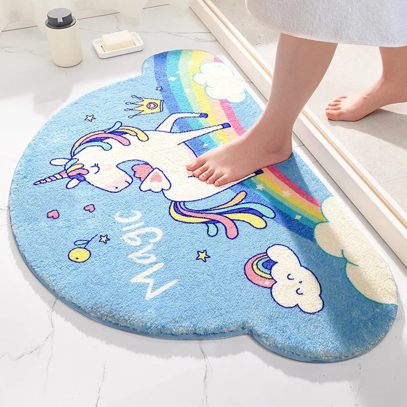 Kawaii Unicorn Car Floor Mat – Cute Polyester Auto Floor Cover | 40x60cm | 6 Designs