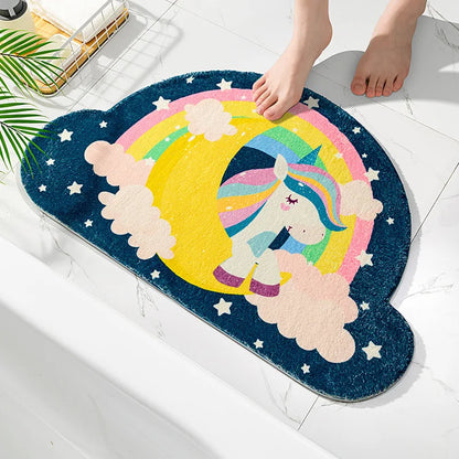 Kawaii Unicorn Car Floor Mat – Cute Polyester Auto Floor Cover | 40x60cm | 6 Designs