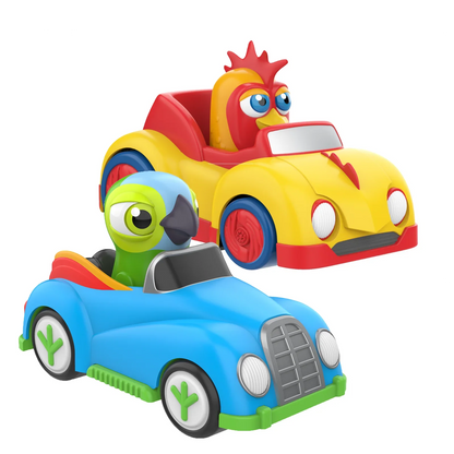 La Granja de Zenón Pull-Back Car Toy Set – Bartolito, Farm Animals & Play Mat | Official Licensed | Ages 1–3 | Kids Birthday Gift