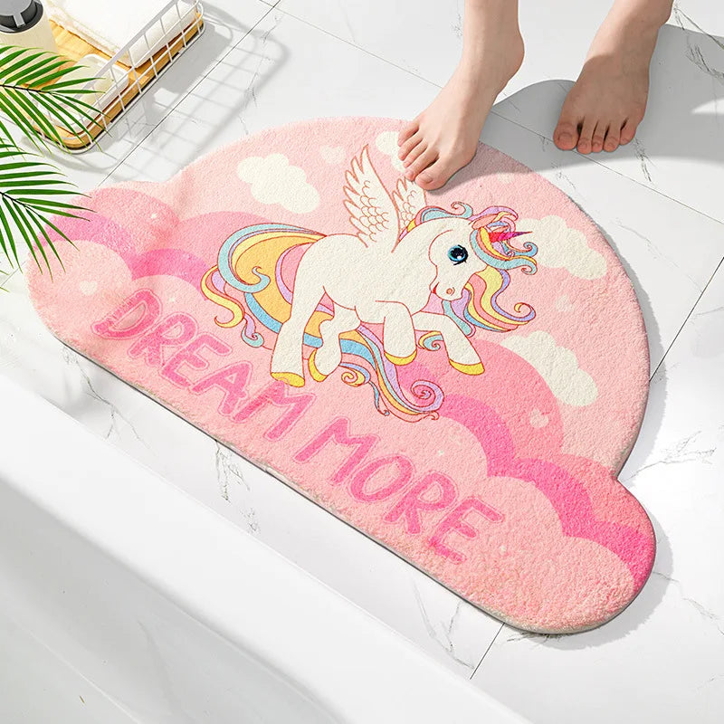 Kawaii Unicorn Car Floor Mat – Cute Polyester Auto Floor Cover | 40x60cm | 6 Designs
