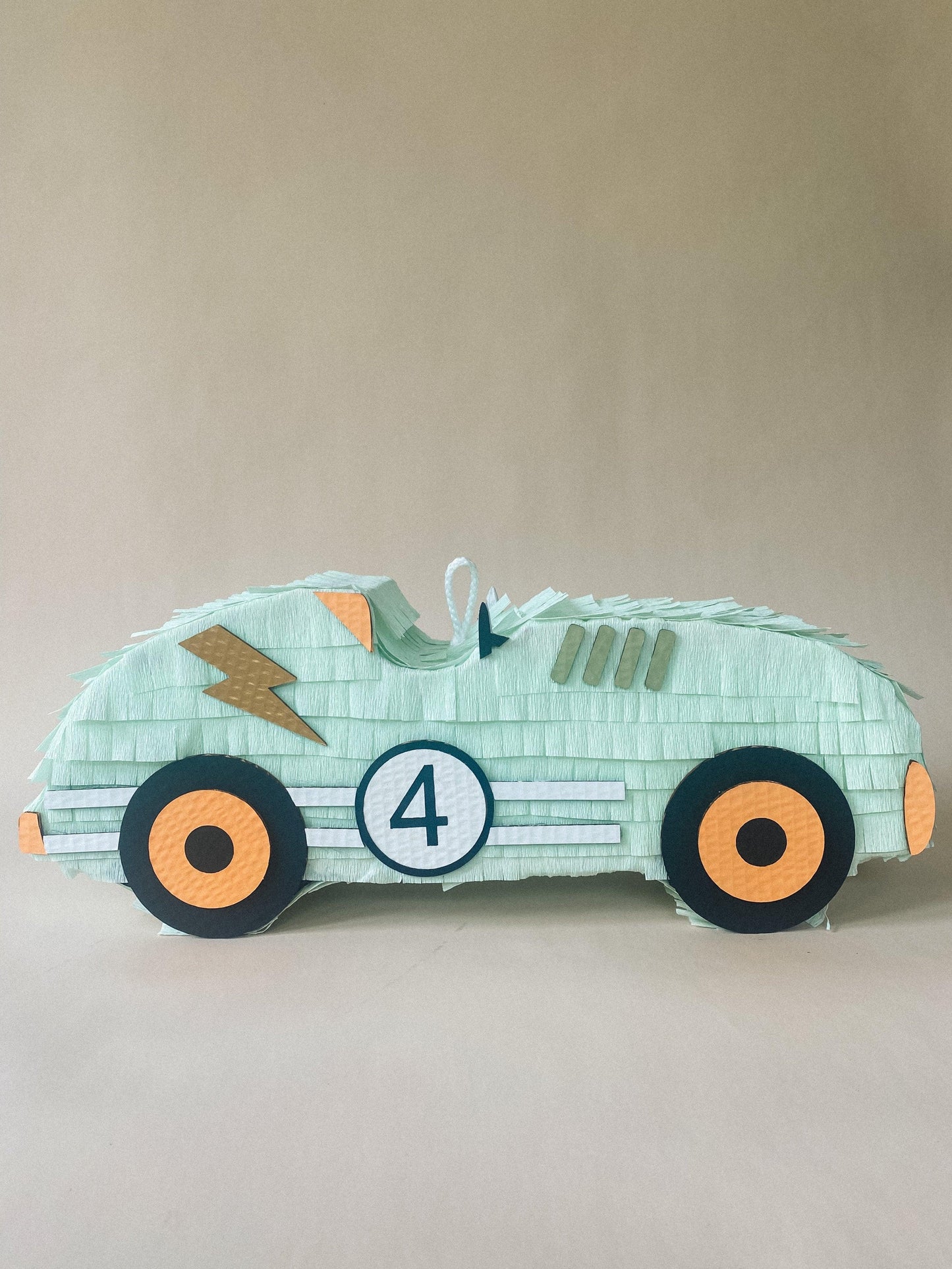 🏁 Vintage Race Car Piñata – Handmade Classic Car Piñata for Racing Parties & Car-Themed Birthdays