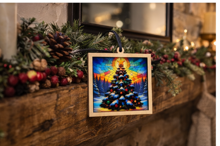 Christmas Tree Holiday Ornament & Suncatcher