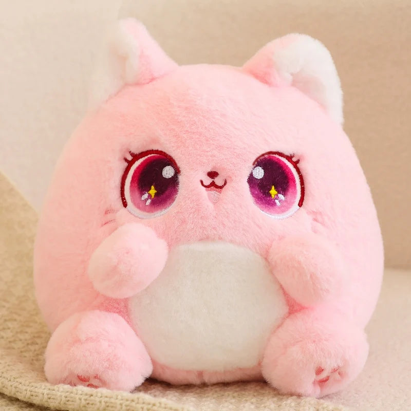Kawaii Pudgy Cat Plushie – Cute Chonky Cat Soft Toy | 5 Colours | 25cm & 35cm