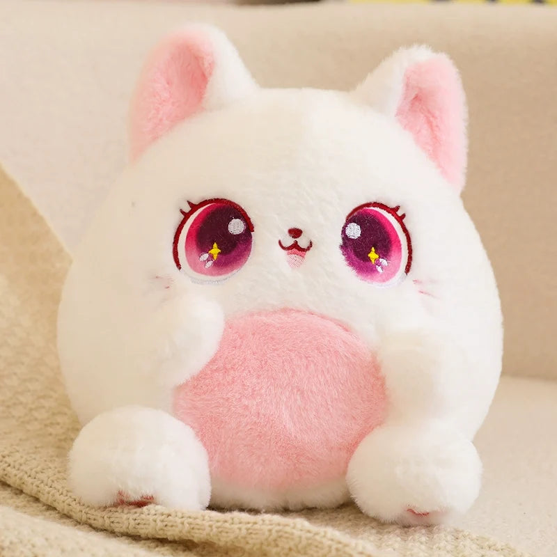 Kawaii Pudgy Cat Plushie – Cute Chonky Cat Soft Toy | 5 Colours | 25cm & 35cm