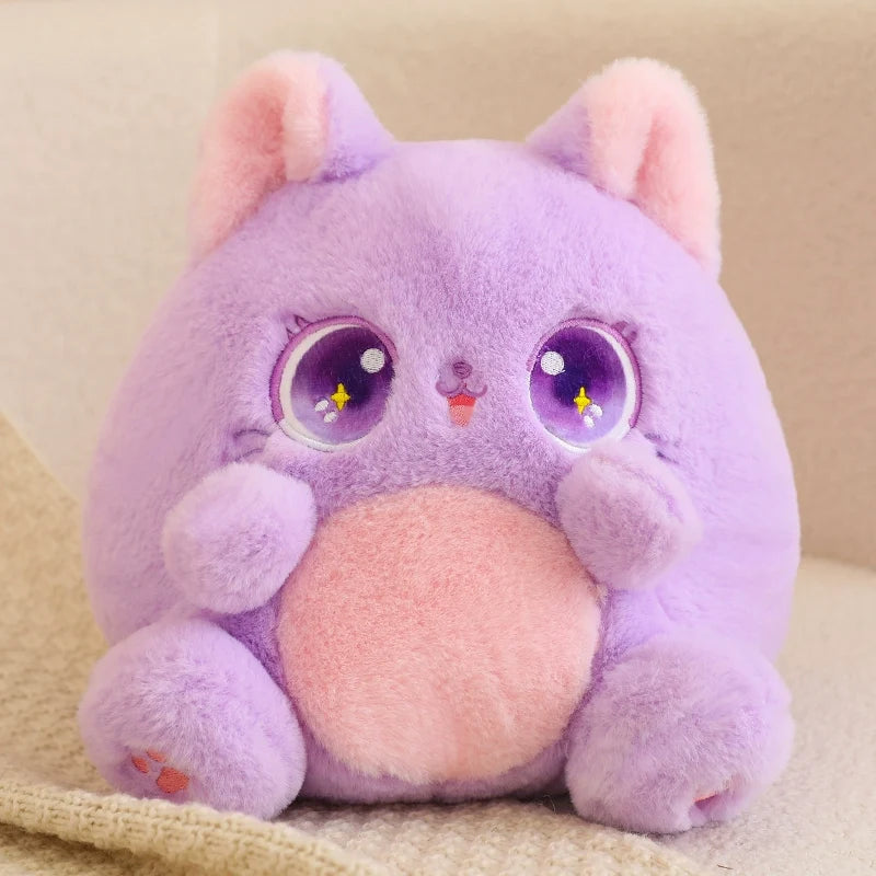 Kawaii Pudgy Cat Plushie – Cute Chonky Cat Soft Toy | 5 Colours | 25cm & 35cm