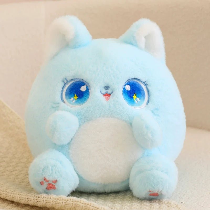 Kawaii Pudgy Cat Plushie – Cute Chonky Cat Soft Toy | 5 Colours | 25cm & 35cm
